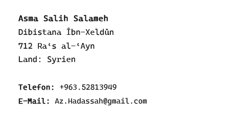 Anschrift der Firma